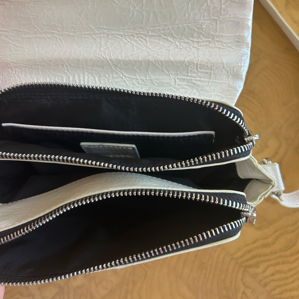 Desigual Iridescent White Crossbody Bag NWOT - Picture 9 of 13